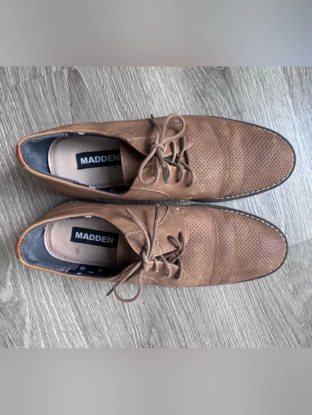 Men’s Light Brown Oxford Dress Shoes
